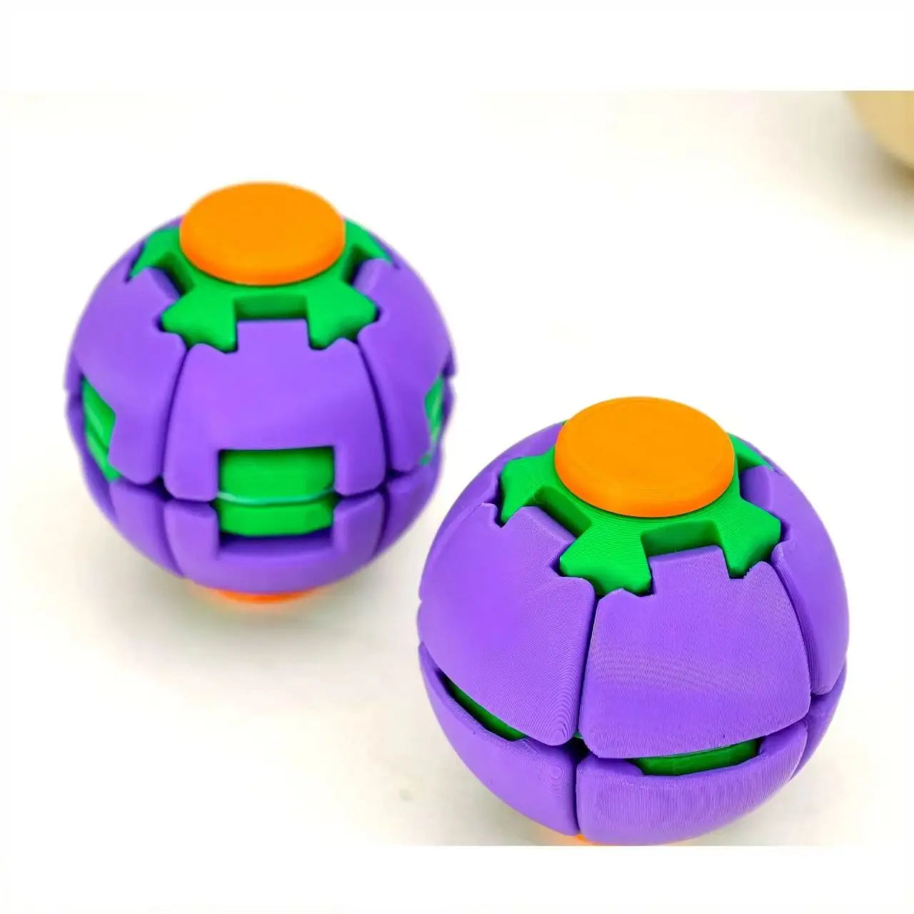 3D Printed Press-Rotating Fidget Spinner Toy, Mechanical Kinetic Desk Stress Reliever, Unique Sensory Gadget for Adults, DIY Specialty Supplies Gift, Fidget Toys