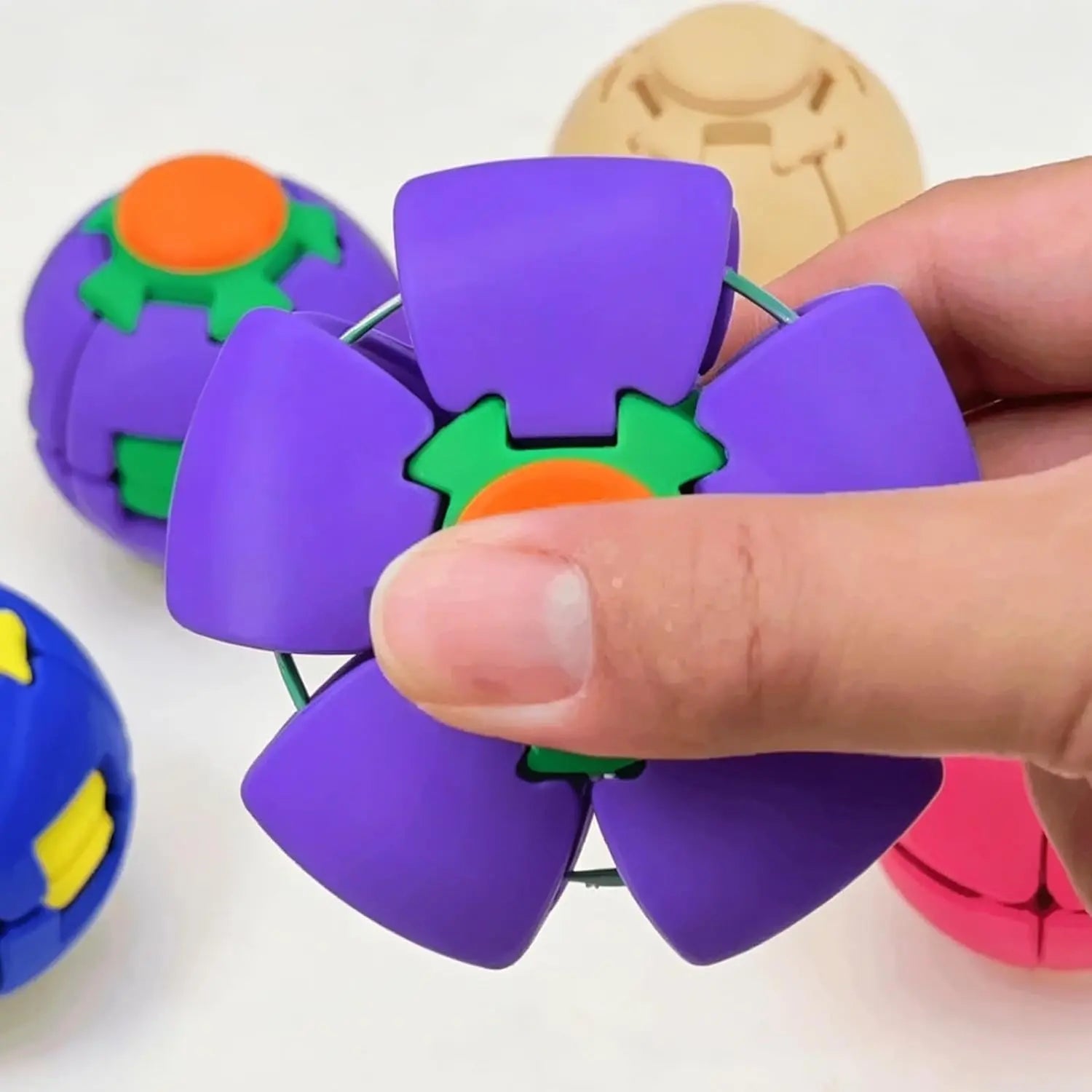 3D Printed Press-Rotating Fidget Spinner Toy, Mechanical Kinetic Desk Stress Reliever, Unique Sensory Gadget for Adults, DIY Specialty Supplies Gift, Fidget Toys